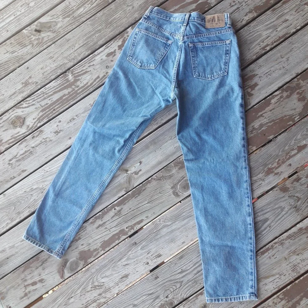 Vintage Jeans The Gap Boot Cut Straight Leg All Cotton Womens Denim B - Picture 2 of 9